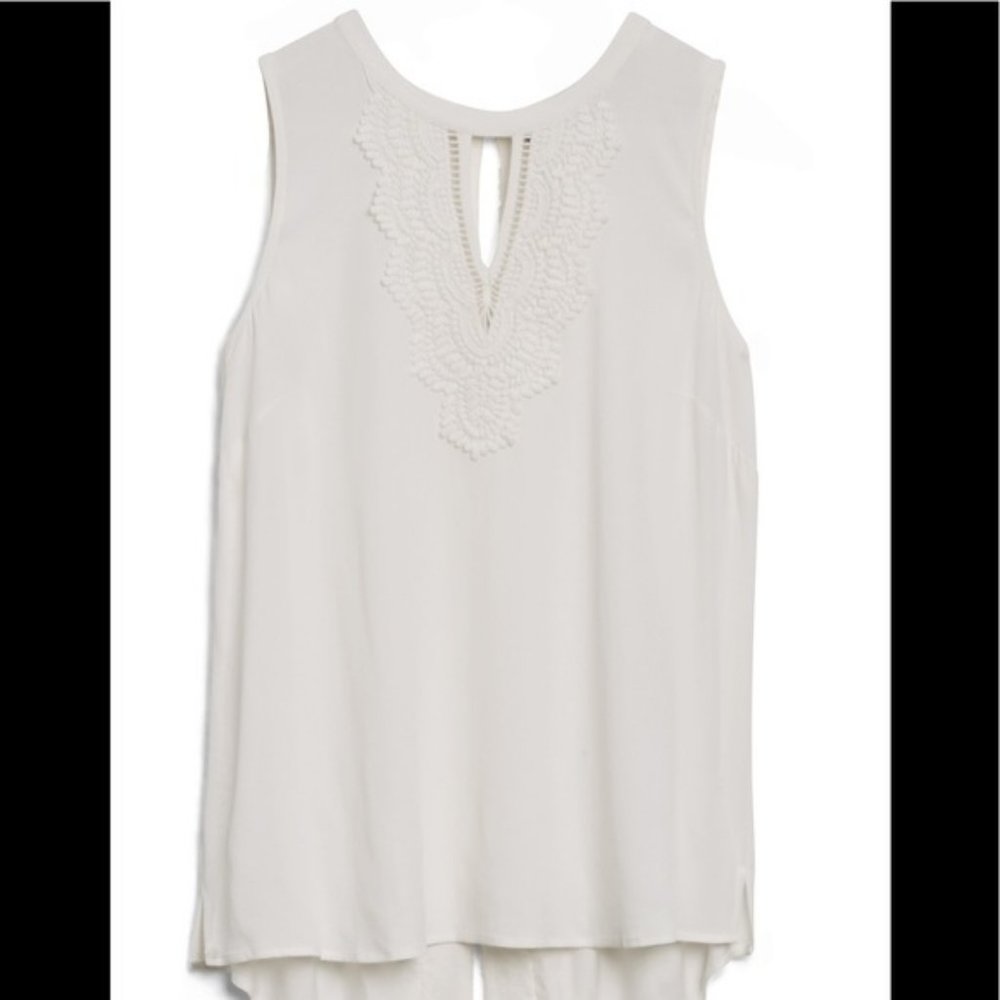 Daniel Rainn Quin Keyhole Crochet Top